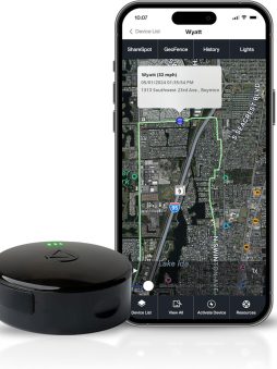 LandAirSea 54 GPS Tracker - Made in the USA from Domestic & Imported Parts. Long Battery, Magnetic, Waterproof, Global Tracking. Subscription Required